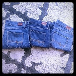 Levi's Denizen Modern Boot cut Jeans 3 pair